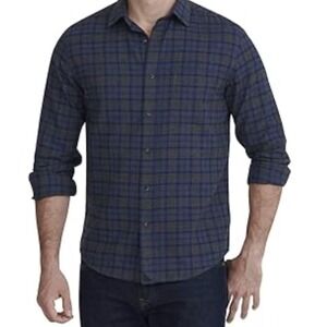 UNTUCKit Macari Plaid Flannel Long Sleeve Shirt Regular Fit Size XXXLC NEW‎
